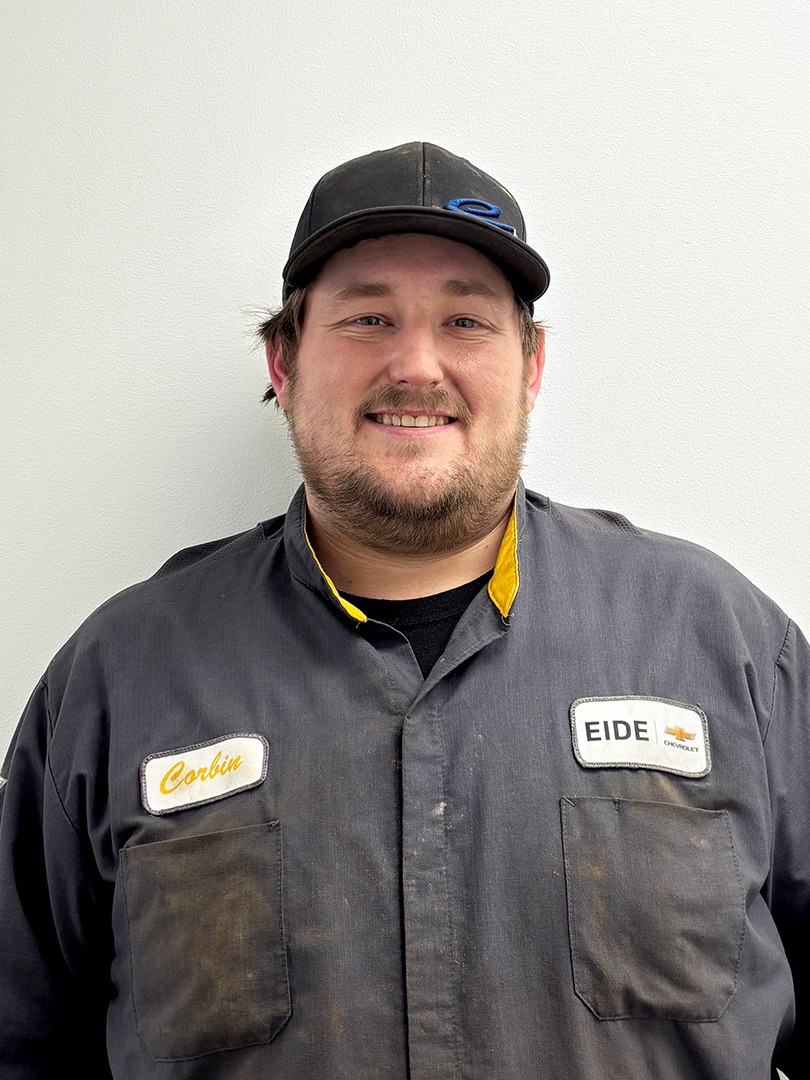 Recon Technician Corbin Styron in Service at Eide Chevrolet
